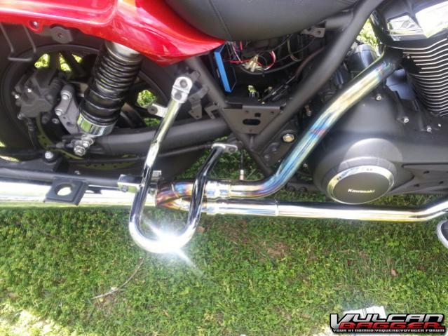 Pipes were wrapped, spray coated with ceramic paint then the chrome heat shields were reinstalled.