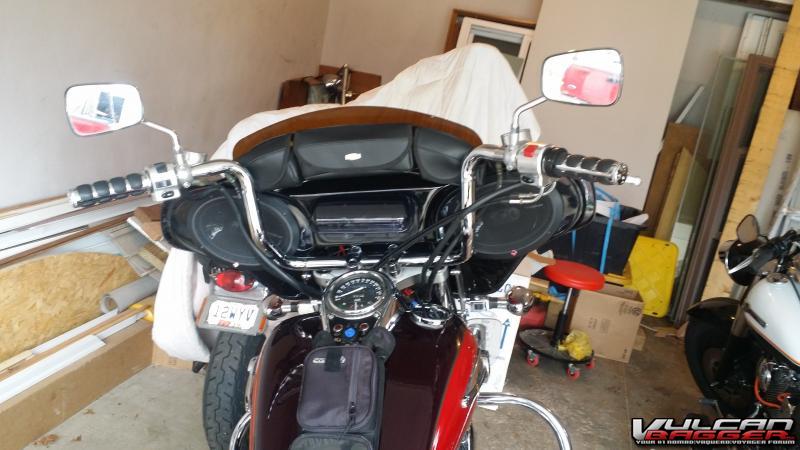 stereo install  bagger bars, and grips