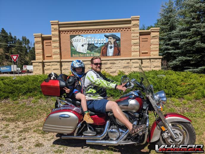 '07 nomad 12-year-old dog 6-year-old son 1800 mile ride to Sturgis had a blast
