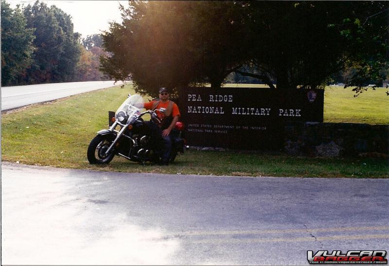 Pea Ridge Battlefield, Ar. on my 1500E. 2001.